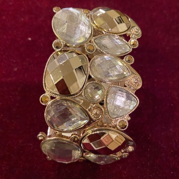 📿INC International Gold-Tone Puff Stone Statement Necklace & Bracelet - Picture 10 of 14